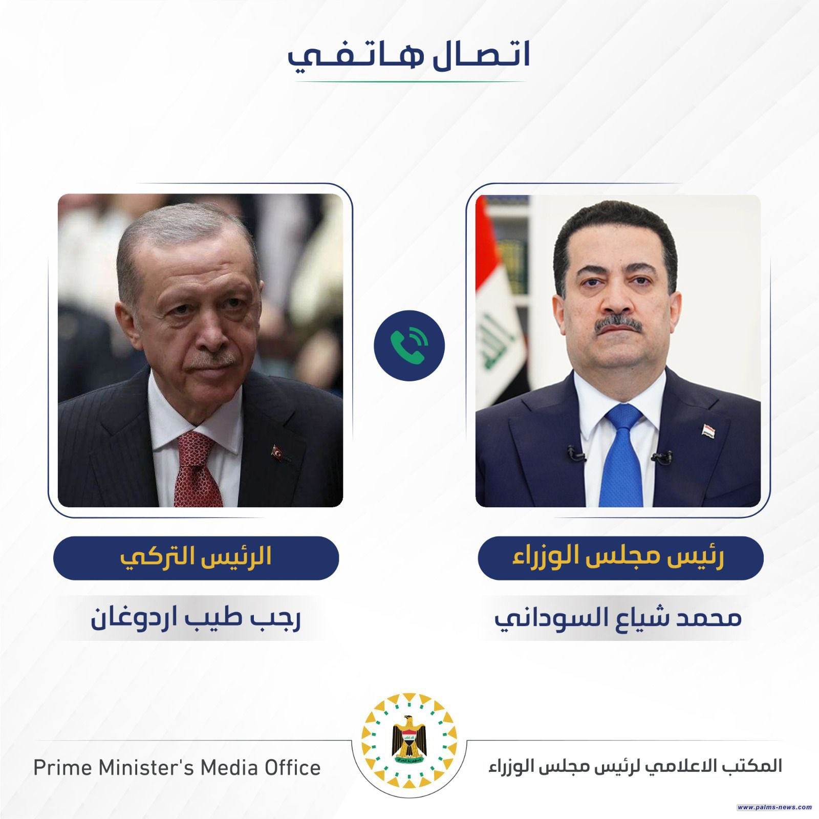 مكالمة بين السوداني و أردوغان لبحث العلاقات الثنائية بين البلدين